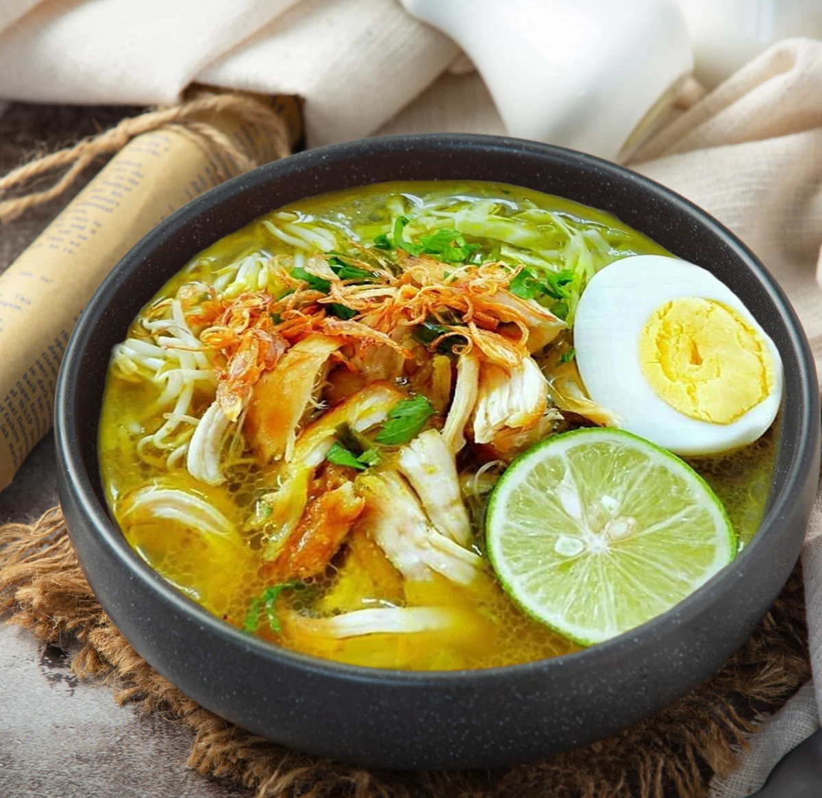 Soto Ayam (Yellow Chicken Soup)