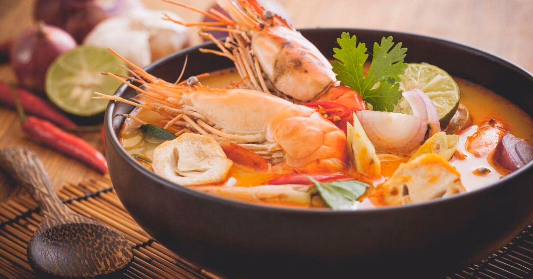 Tom Yum Goong (Hot and Sour Prawn Soup)