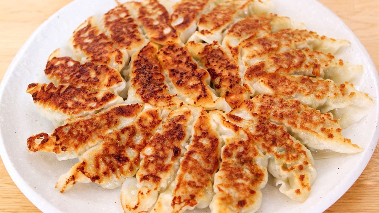 Gyōza (Pan-Fried Pork and Cabbage Dumplings)