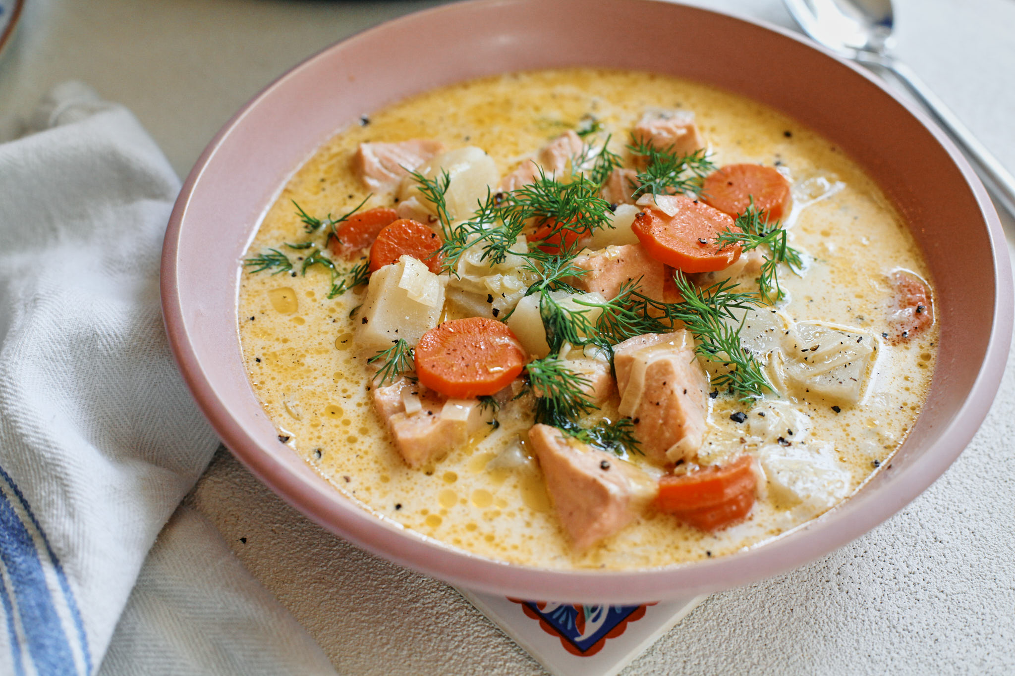 Lohikeitto (Creamy Salmon Soup)
