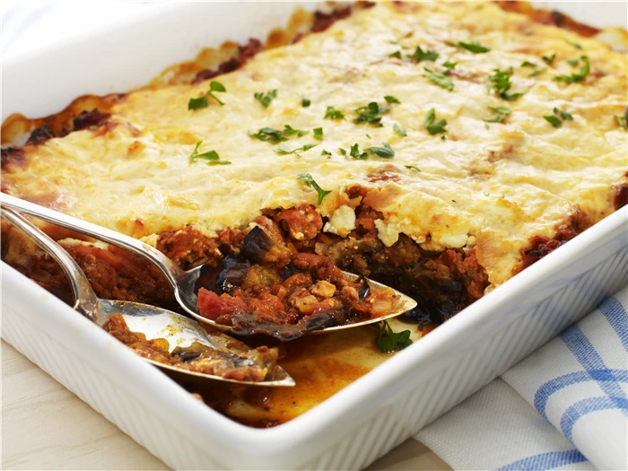 Moussaka (Layered Meat and Eggplant Casserole)