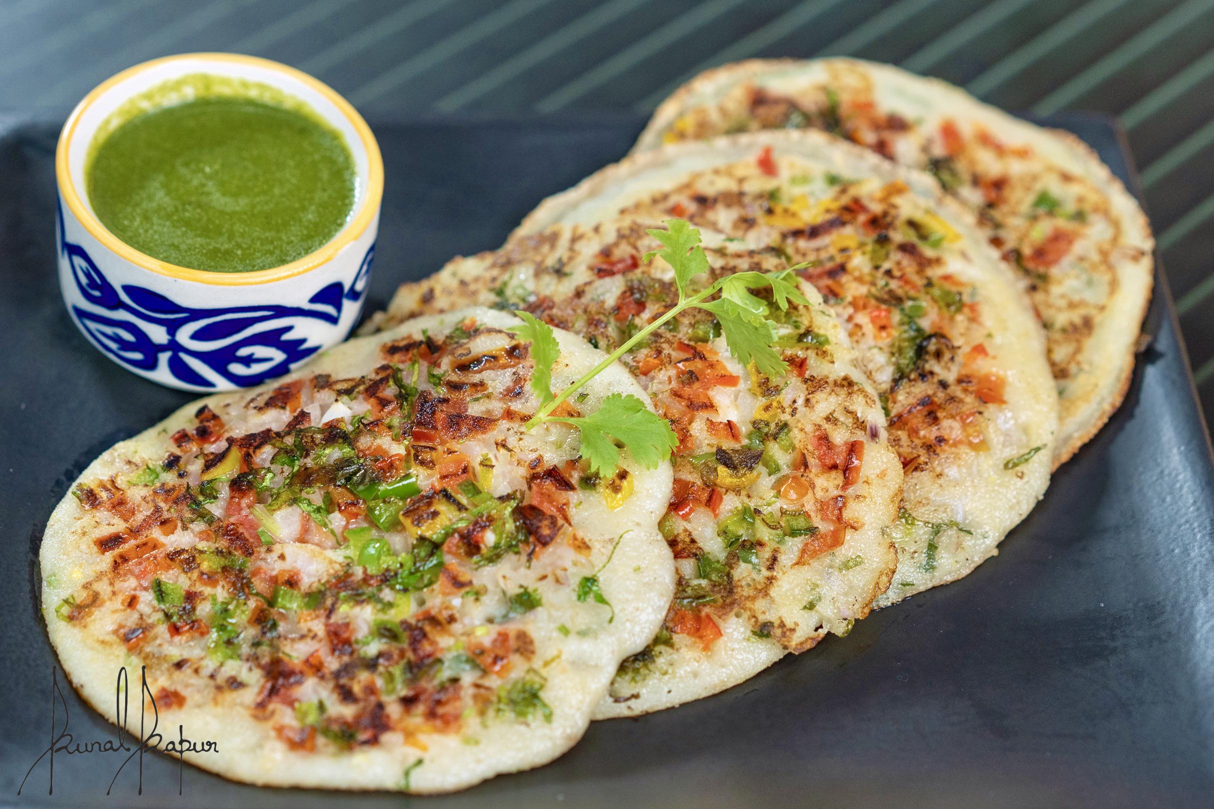 Uttapam (Savory Rice and Lentil Pancake)
