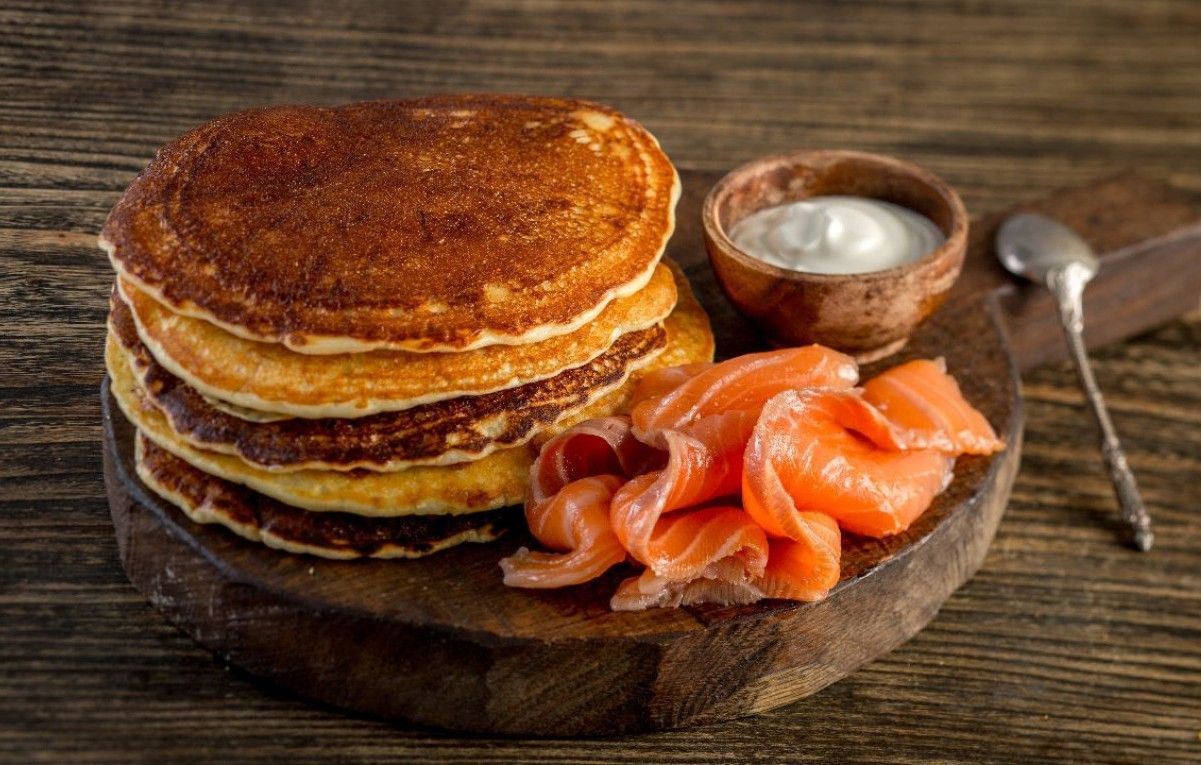 Russia: Blini (Classic Thin Pancakes) with Savory Fillings