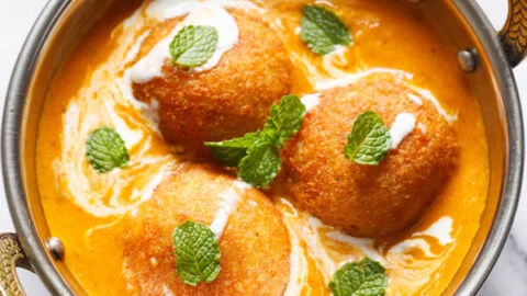 Malai Kofta (Vegetarian Dumplings in Cream Sauce)