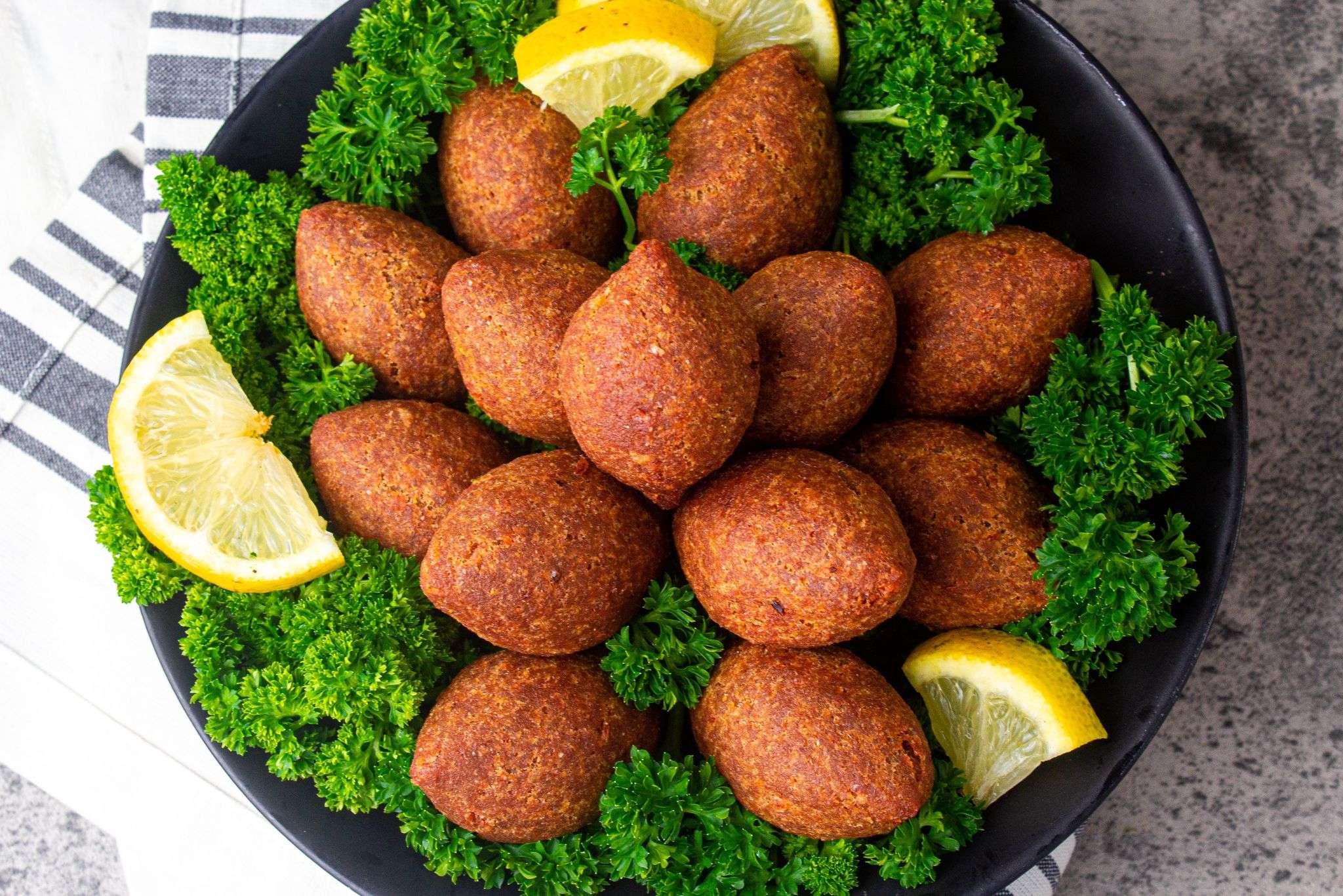 Fried Kibbeh (Bulgur and Meat Croquettes)