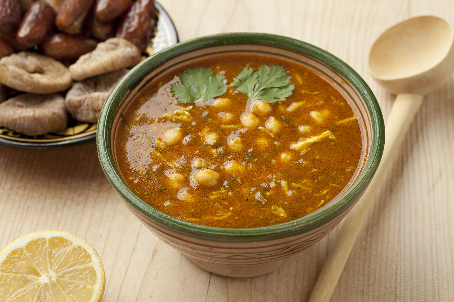 Harira Soup (Tomato and Chickpea Soup)